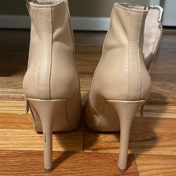 Beige Heeled Booties - Picture 4 of 4